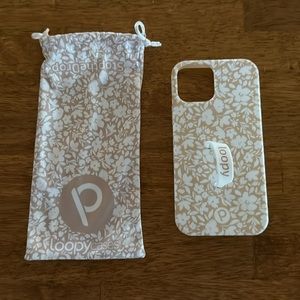 NWOT Beige Blossom Loopy case iPhone 12 Pro